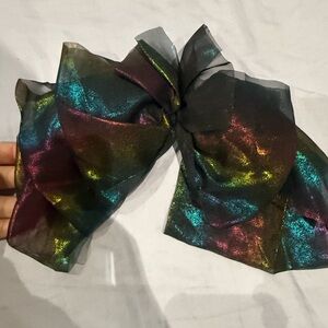 Iridescent Rainbow Bow Hair Clip - Unbranded